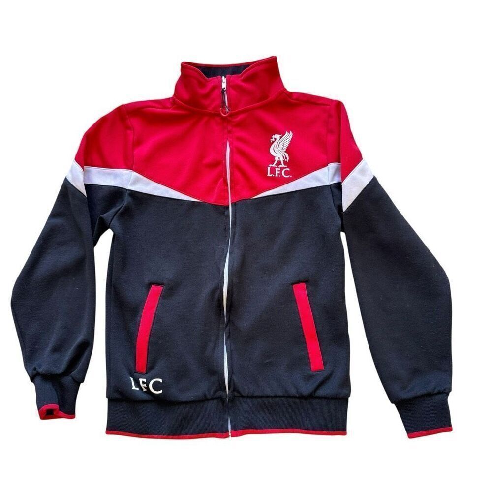 Liverpool Jacket With Zipper pockets Official Icon Sports Kids Track SZ YS #2473
